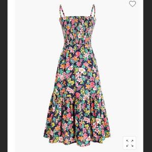 J Crew Factory Smocked-top midi dress size 2X